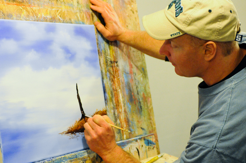 Nurse spends his winter evenings painting