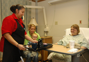 Hospital offers room service meals