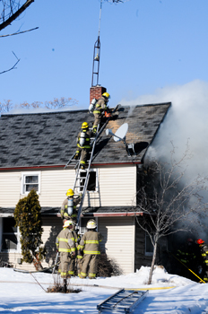 Fire damages Grant Twp. house