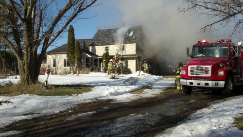 House fire in Grant Twp.