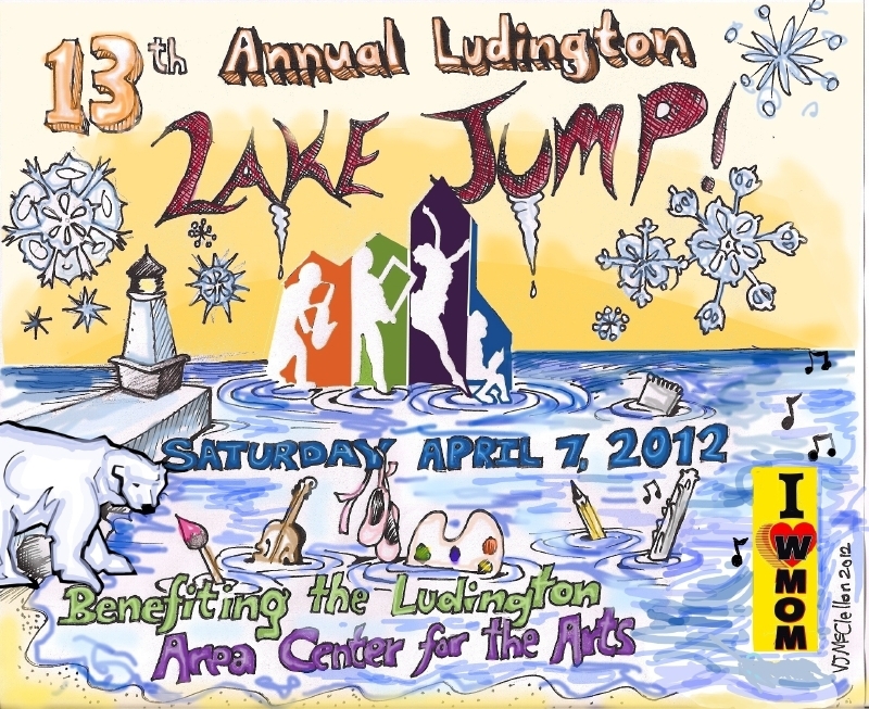 Design for 13th Annual Ludington Lake Jump Created by Riverton resident, Pentwater junior