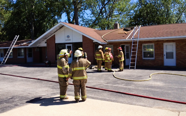 3 departments respond to fire in Amber Twp.