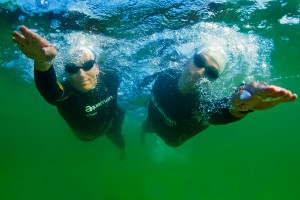 Couple set to make swim across Lake Michigan but escort boats have backed out