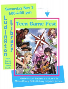 Teen game fest at library