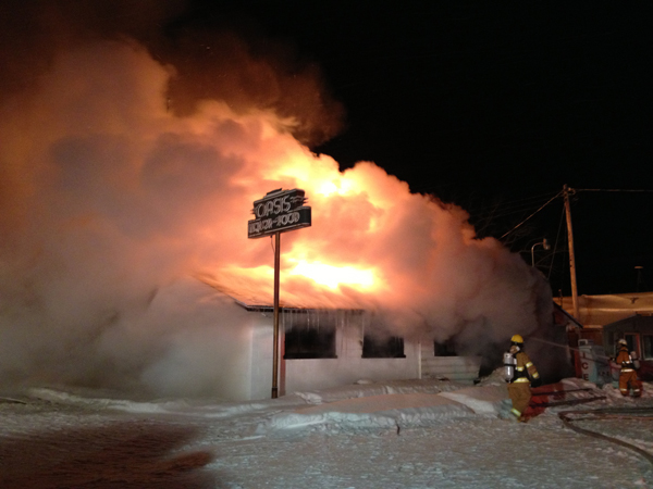 Oasis Bar destroyed by fire