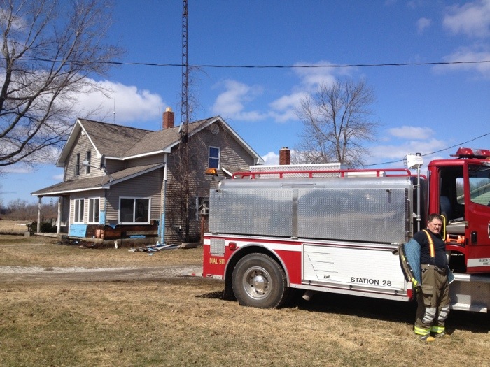 Firefighters save house