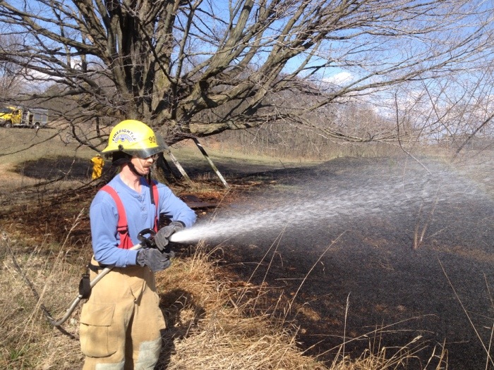 Grass fire knocked down quickly