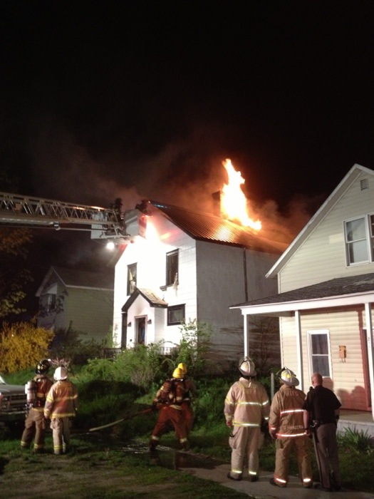 House fire in Ludington