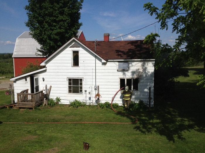 Occupant, house saved from fire