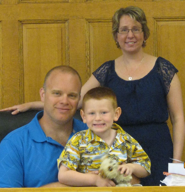 Meet Scottville’s newest family: Eric, Michelle and Owen