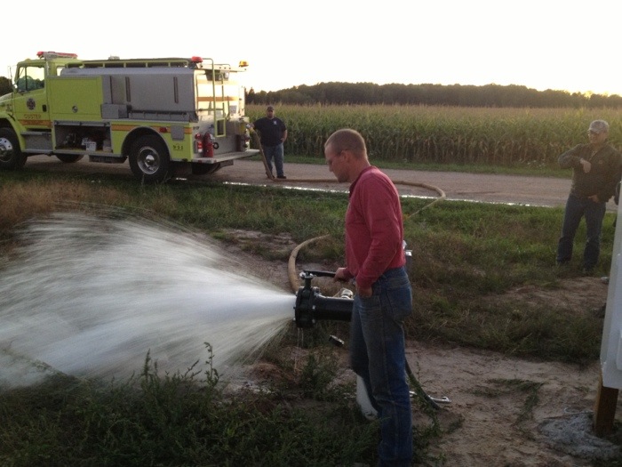Ohse Farms donates use of irrigation wells to fire departments