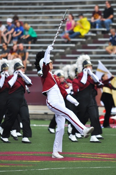 Scottville native leads CMU marching band