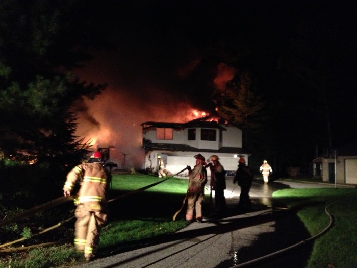 Fire destroys house on Lincoln, pets saved