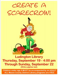Library scarecrow making
