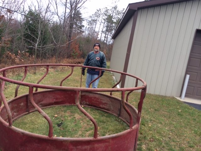 Farm equipment may have gone airborne Sunday night