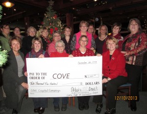 Zonta donates to COVE building campaign