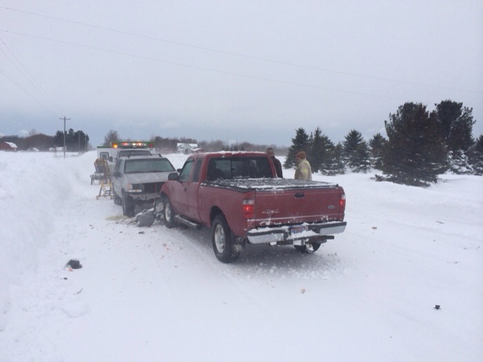 Whiteout causes head-on crash