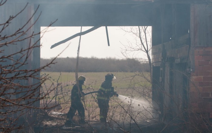 Firefighters save Free Soil barn