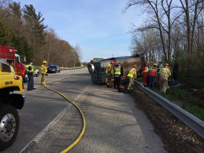 Rollover on PM Highway