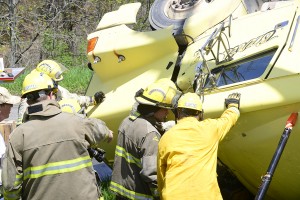 Hawley Road re-opened; accident victim at hospital