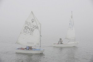 Sailing school demonstration.