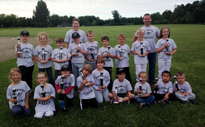 Undefeated t-ball team