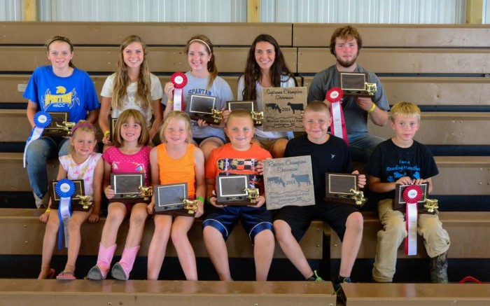 Fair dairy and large animal winners