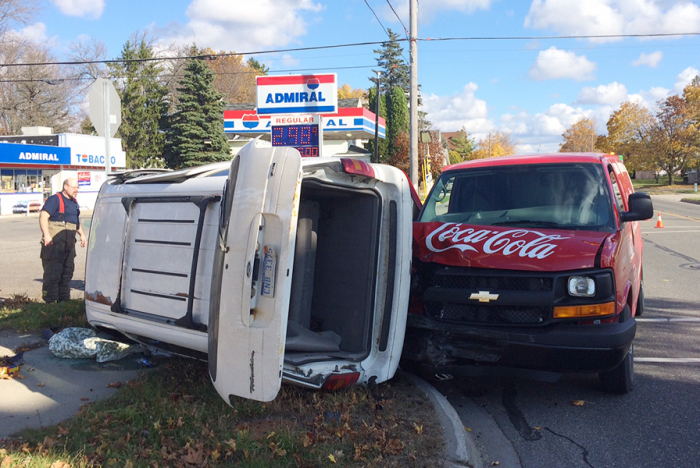 Rollover crash in Scottville.