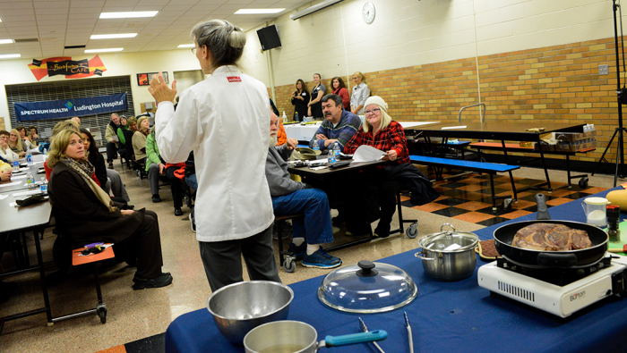 Learning how to cook healthy, tasty meals.