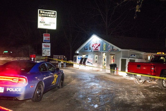 Branch robbery may be related to Muskegon County robbery.