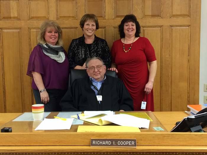 Last day in court for Judge Cooper.