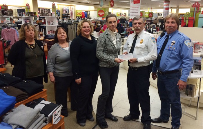 Store donates to firefighters.