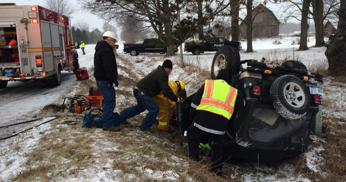 Sugar Grove Road rollover.