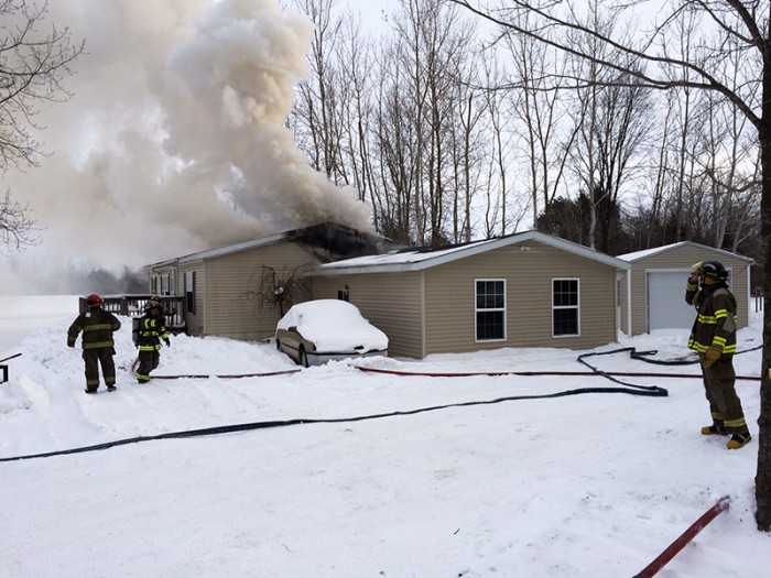 Fire destroys Scottville house.