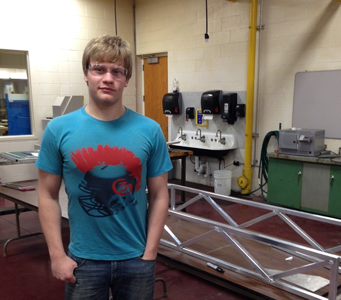 CTE: Chase Ray prepares for a career in welding.