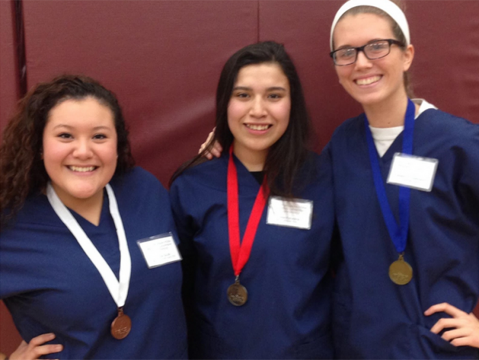 Allied health students compete at regional.