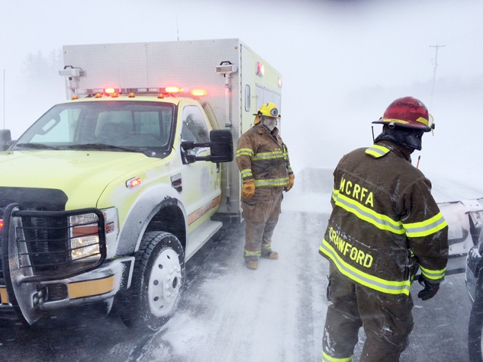 Not such a sweet of Valentine’s: Crashes shut down highways.