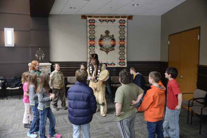 Scottville 3rd graders learn about native culture.