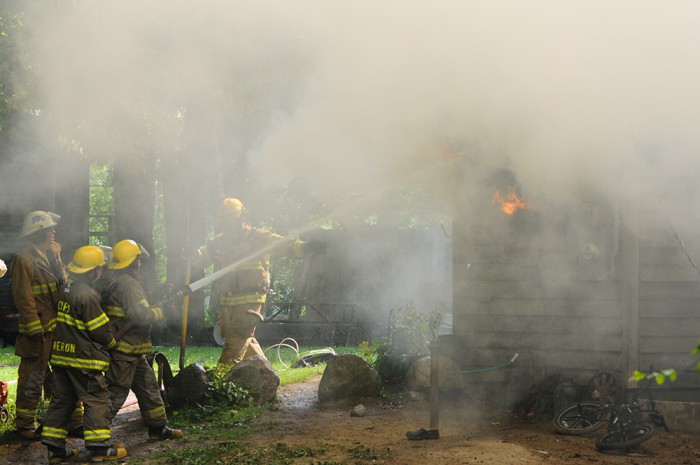 Hopkins Lake house fire.