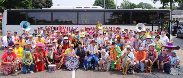 Clown Band performs tonight in Scottville; fire dept. to hold safety demos