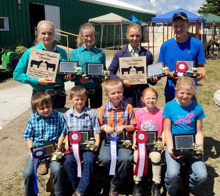 Mason County 4-H beef winners.