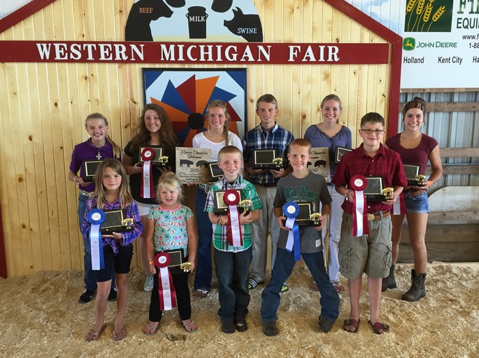 Mason County 4-H swine winners.