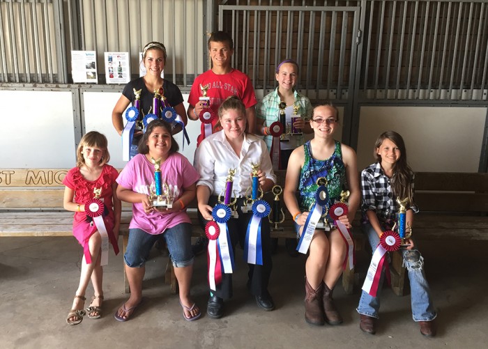 Mason County 4-H poultry winners.