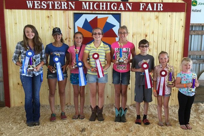 Mason County 4-H goat winners.