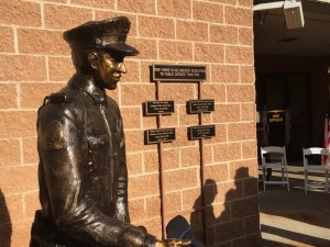 Sculpture honoring law enforcement dedicated.