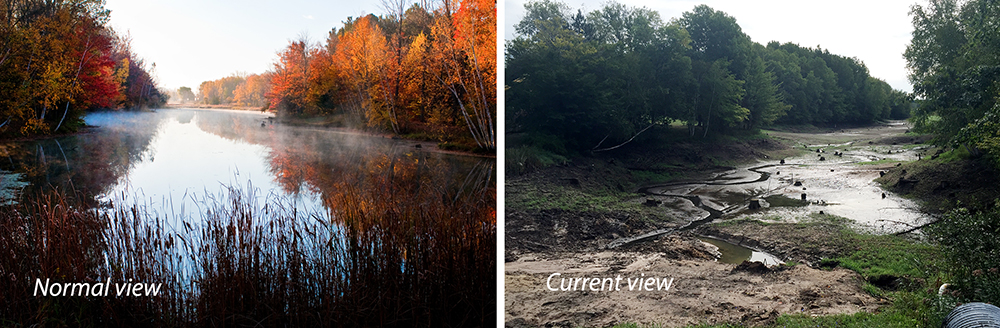 College’s pond dam repairs nearly completed.