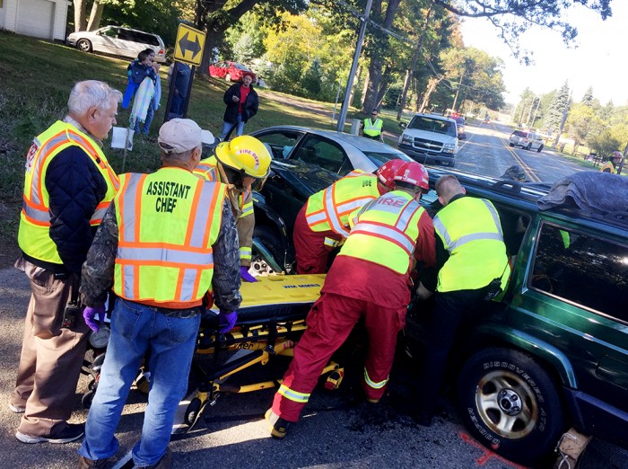 Ludington woman injured after Jebavy Dr. crash.