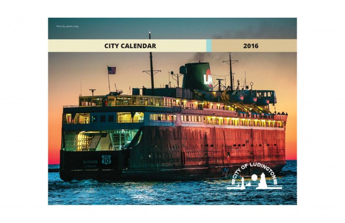 Carferry picture wins 2016 Ludington city calendar contest.