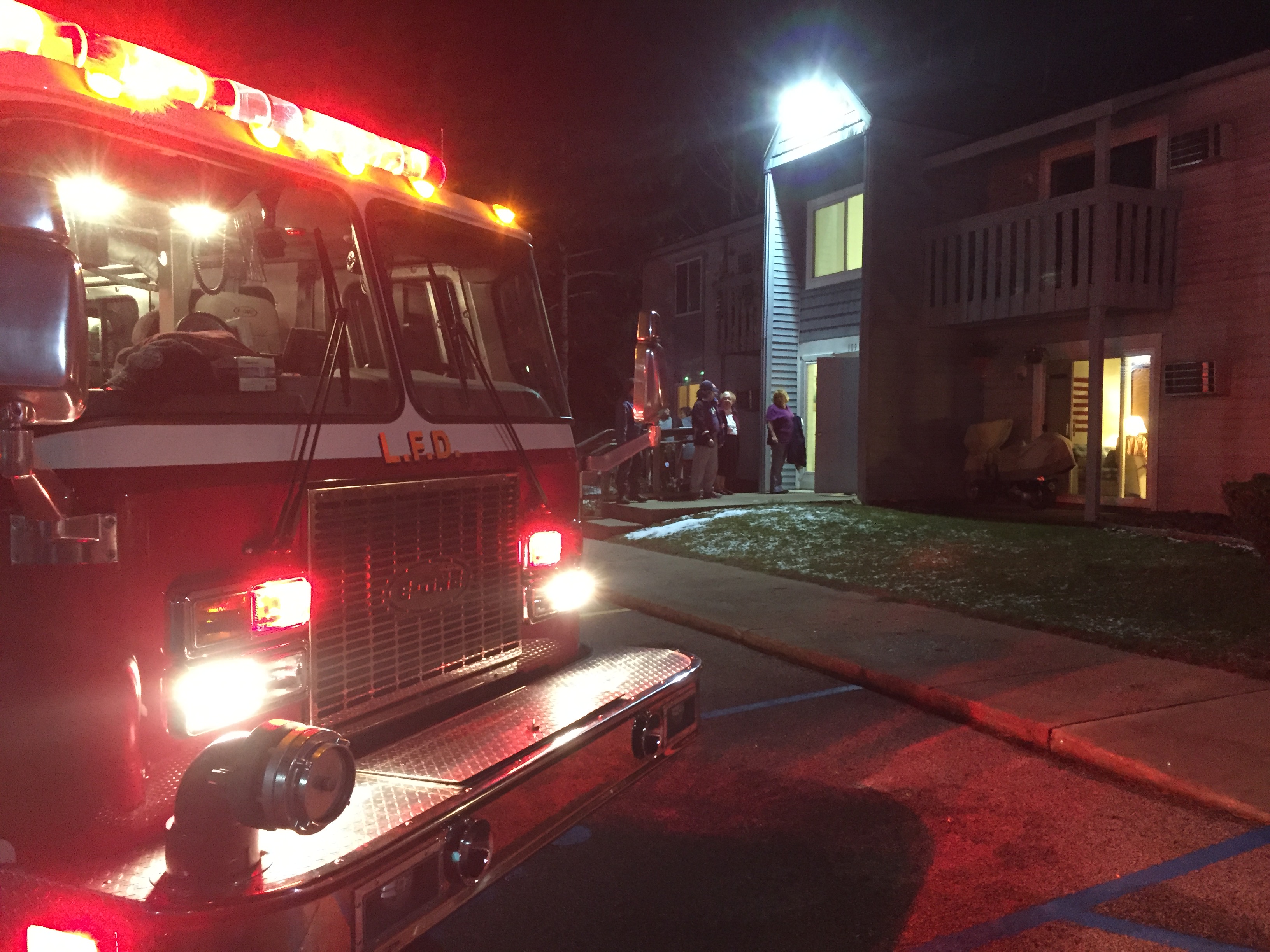 Fire department called to apartment complex.