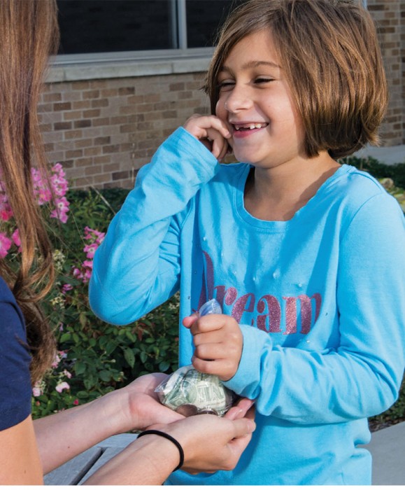 A little girl with a big heart; 7-year-old donates to hospital birthing center.